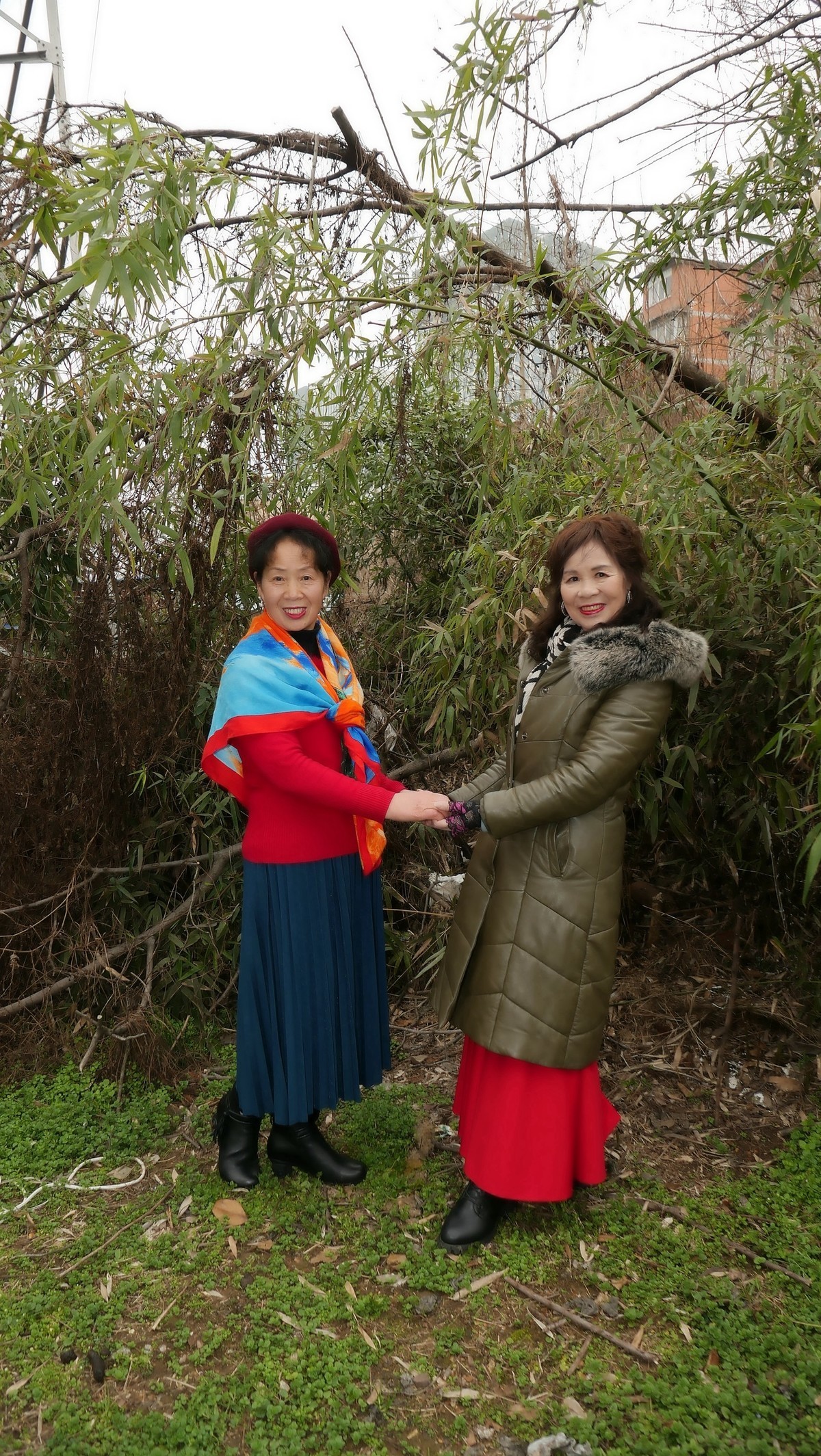 环境人像---江边小树林中的美女！