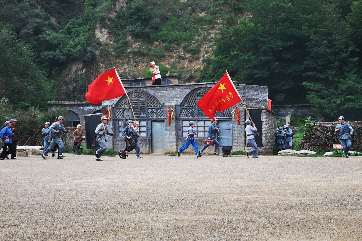 延安保卫战情景演出
