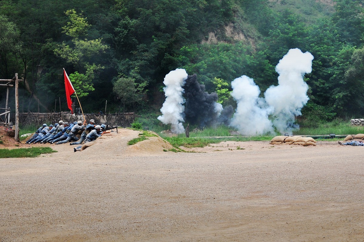 延安保卫战情景演出