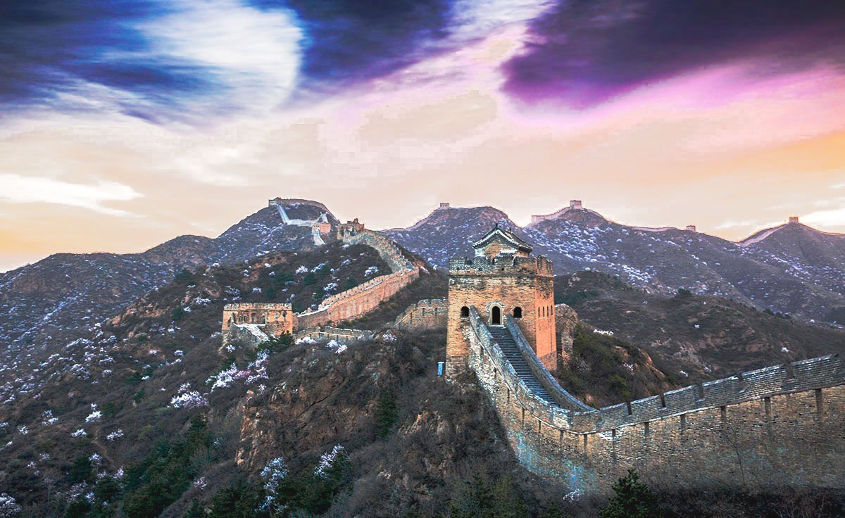 大美河北（1）金山岭长城的杏花节美景-----祝贺版主与影友们元旦快乐