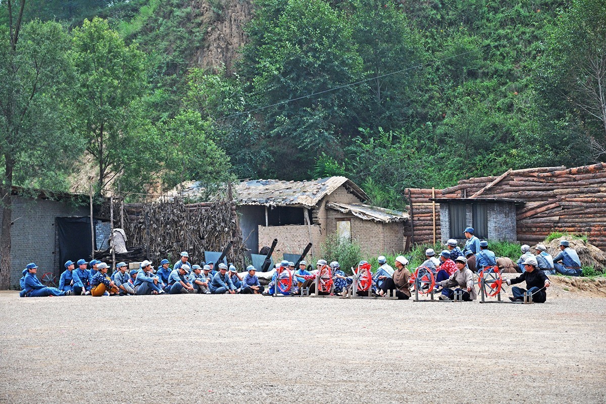 延安保卫战情景演出