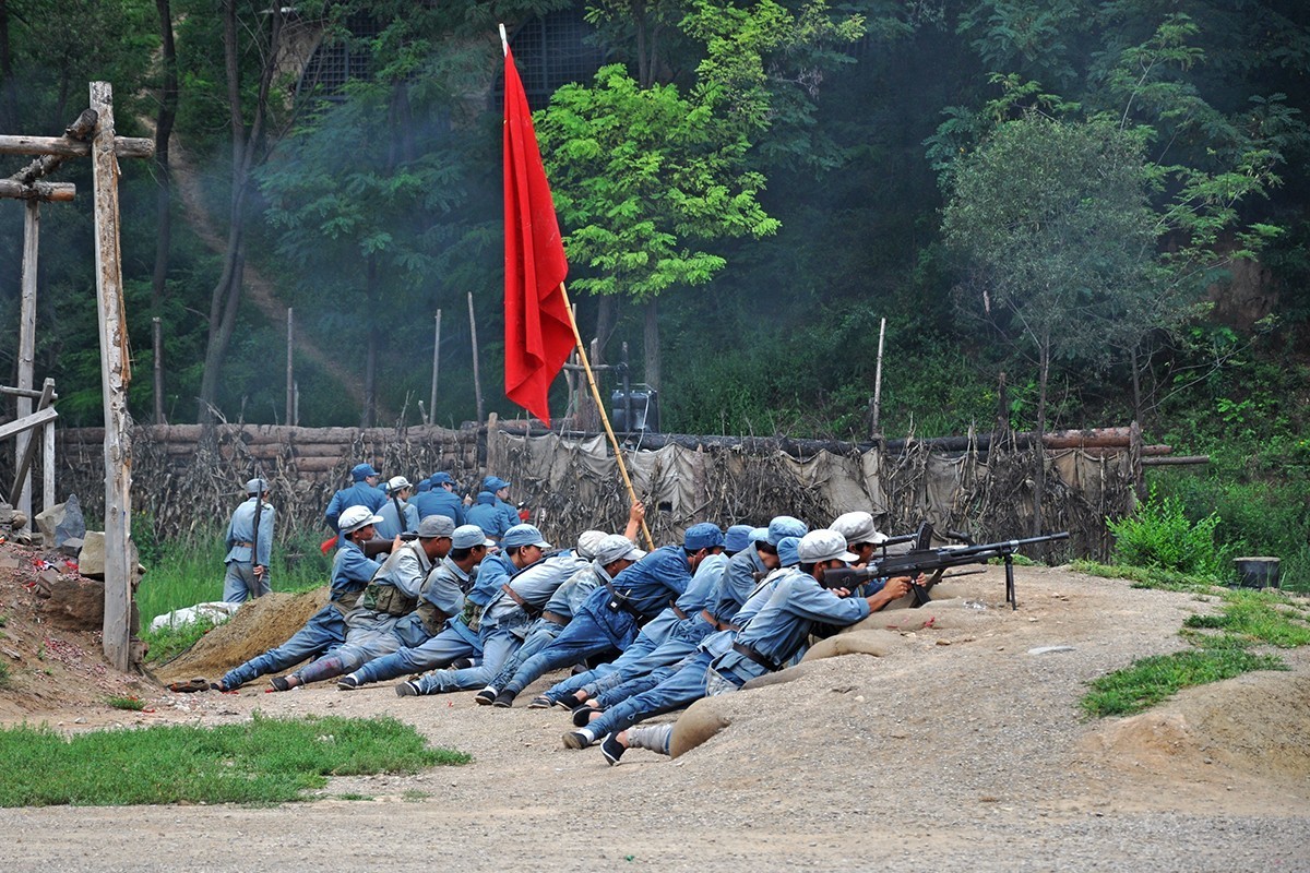 延安保卫战情景演出