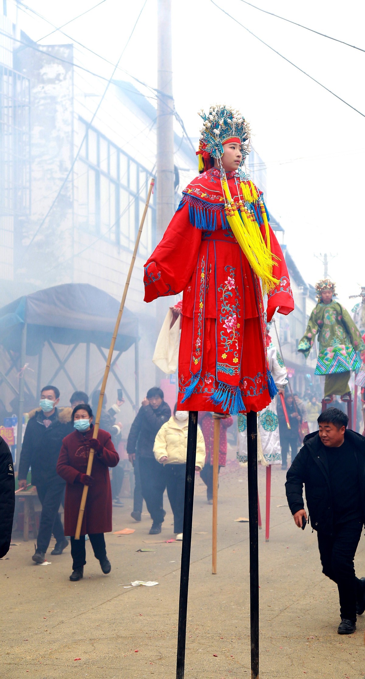 元宵节去乡镇扫街，这种场面城市里见不到了！