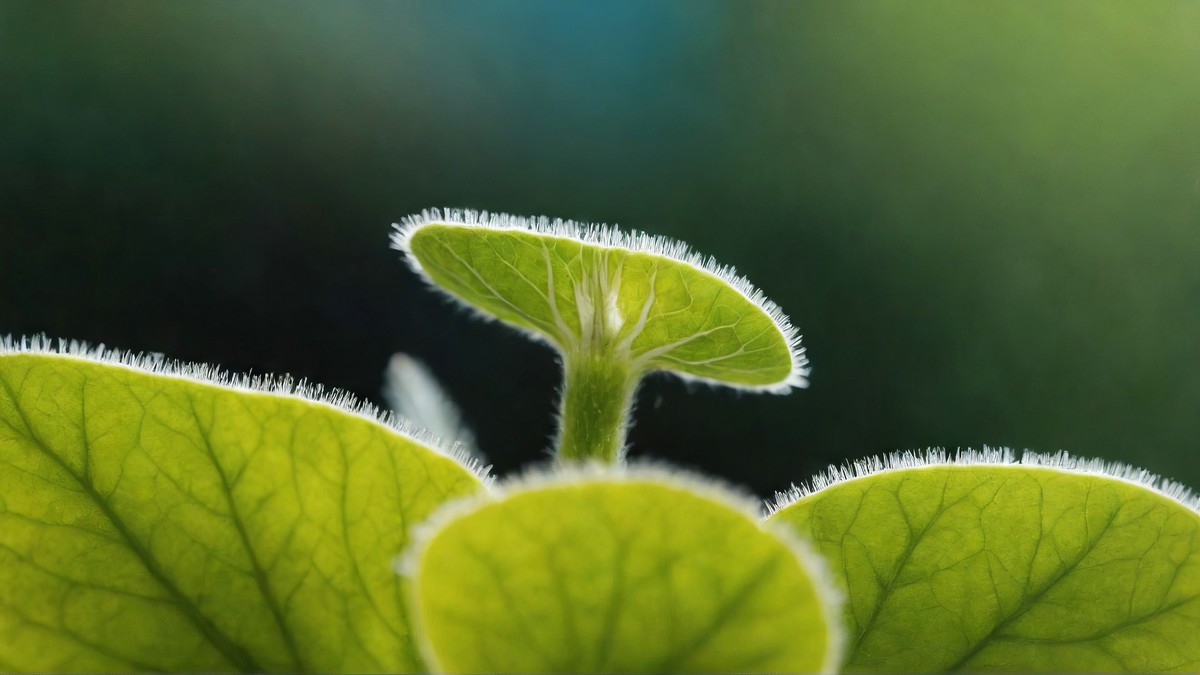记录翠绿芽胚新生