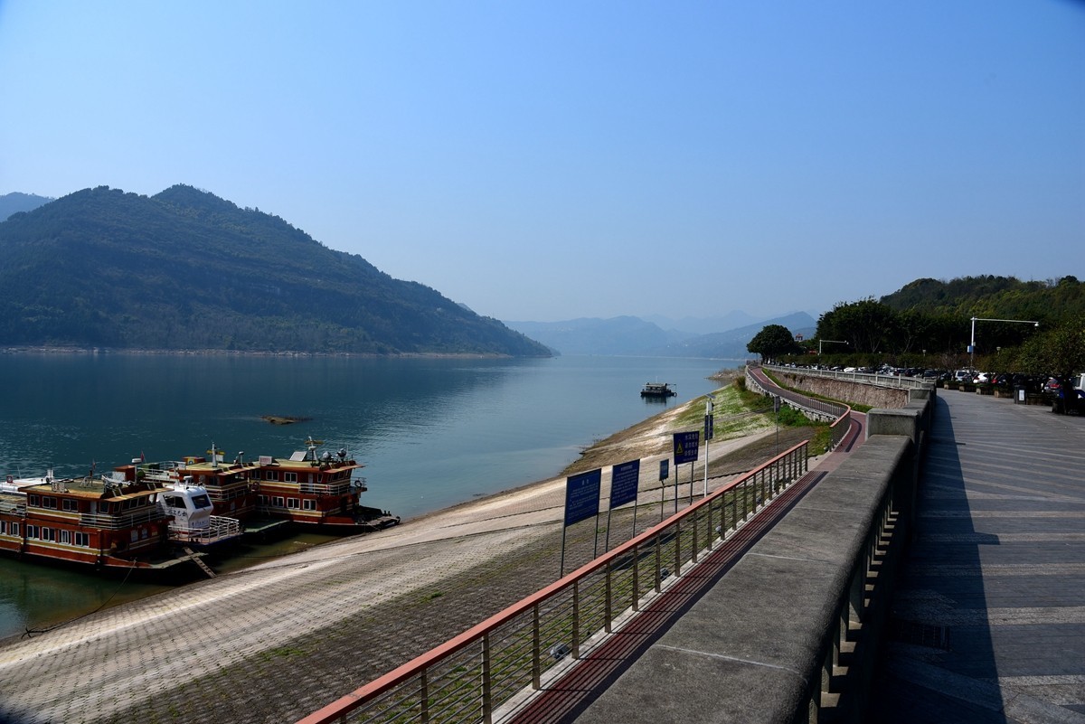 云阳县梯城公园和两江广场