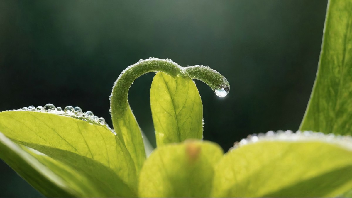 记录翠绿芽胚新生