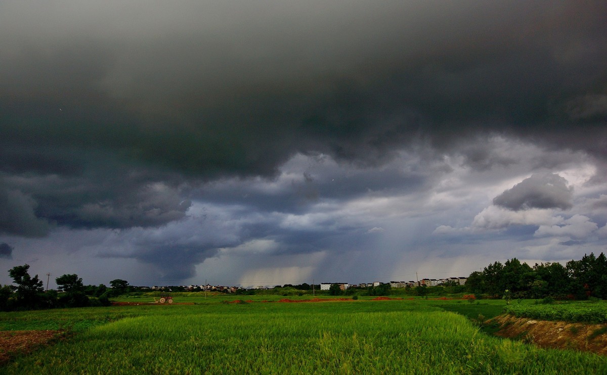 山 雨 欲 来 云 遮 天