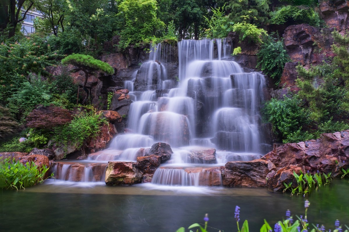 公园瀑布前后期练习