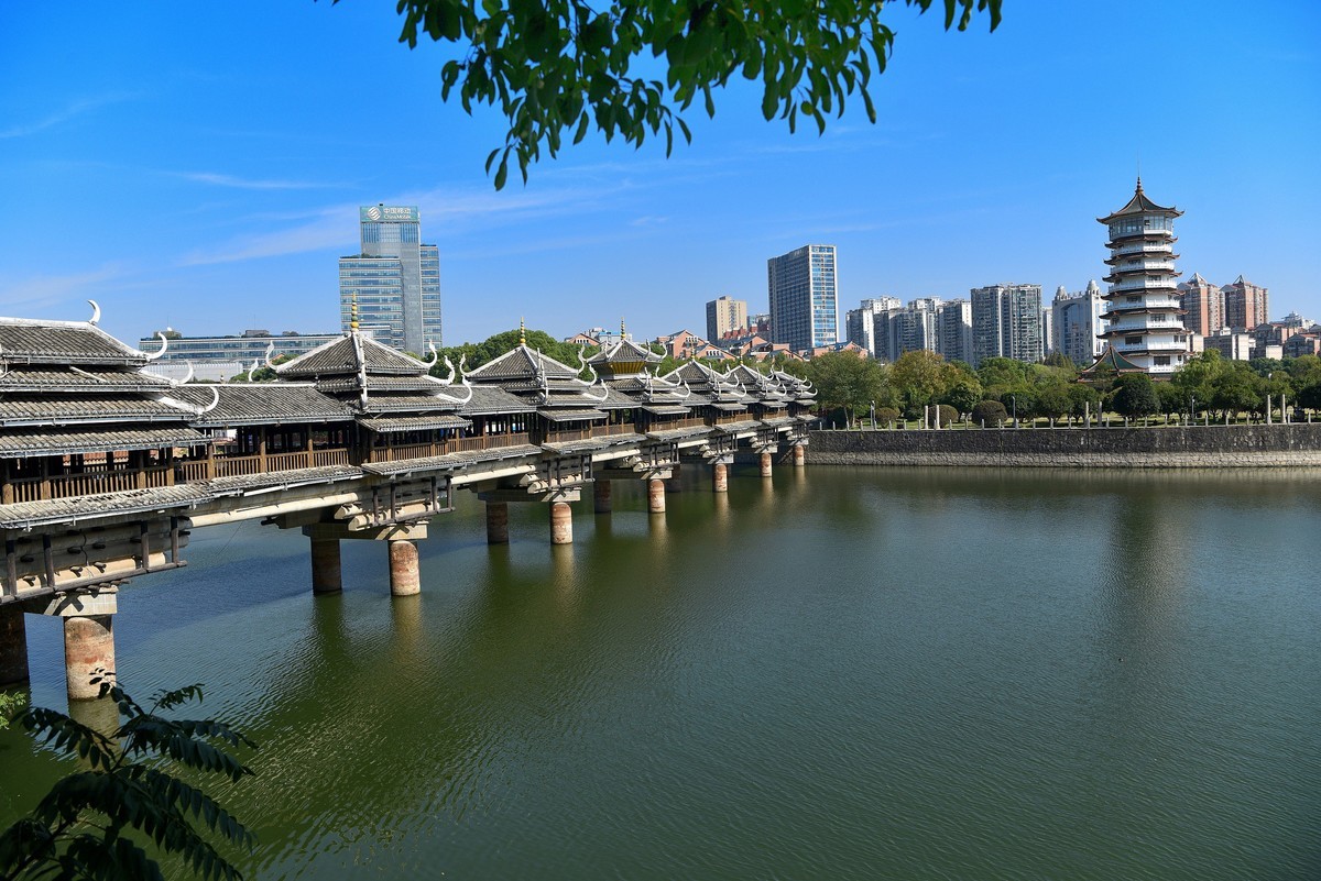 长沙跃进湖风雨桥