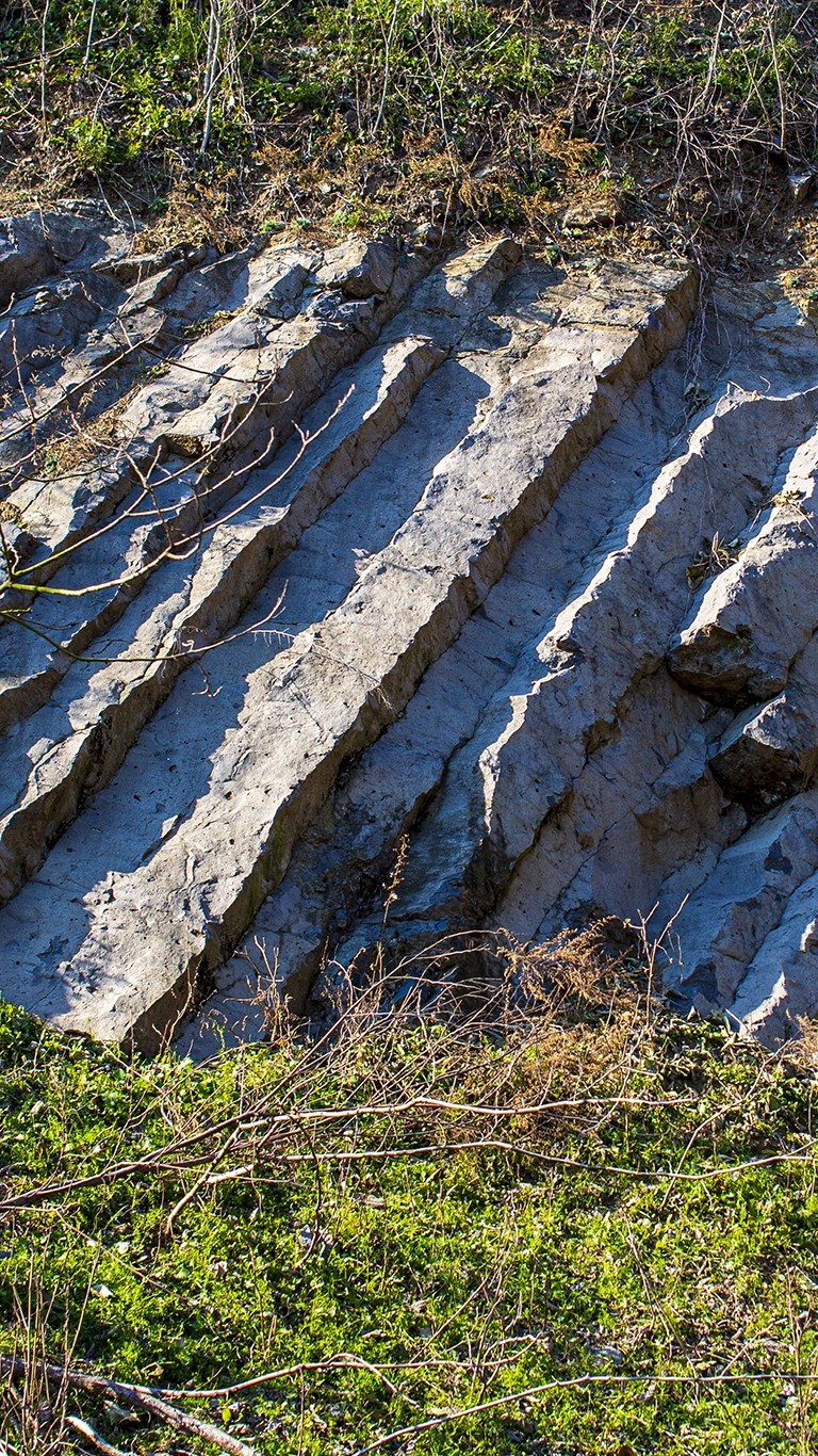 南京六。合西阳山矿坑石柱林