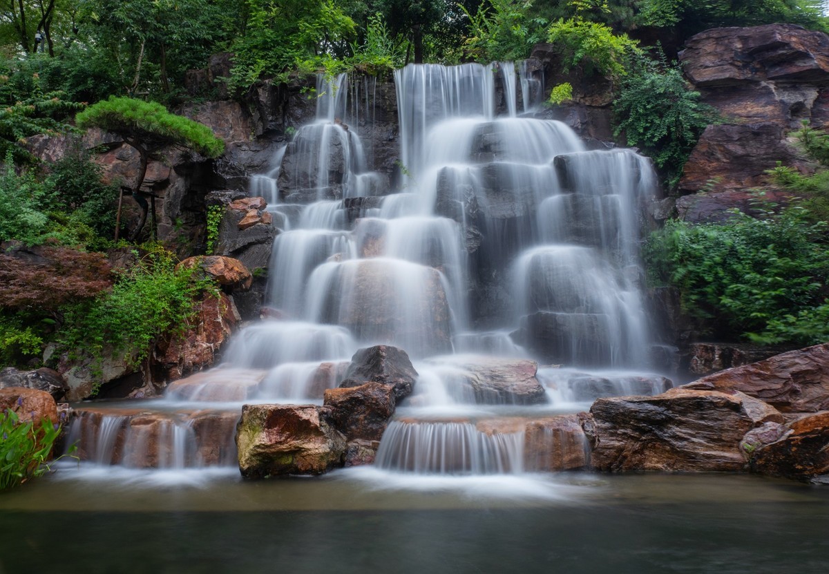 公园瀑布前后期练习