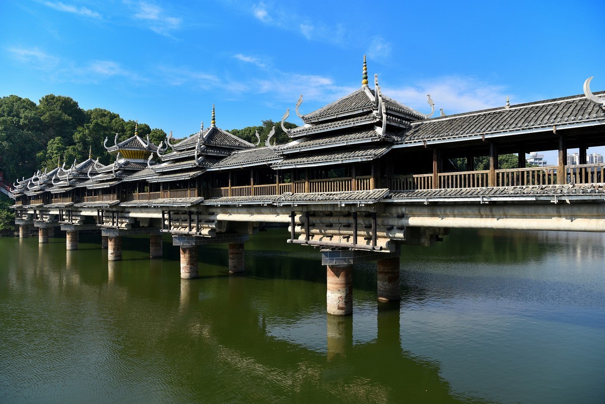 长沙跃进湖风雨桥