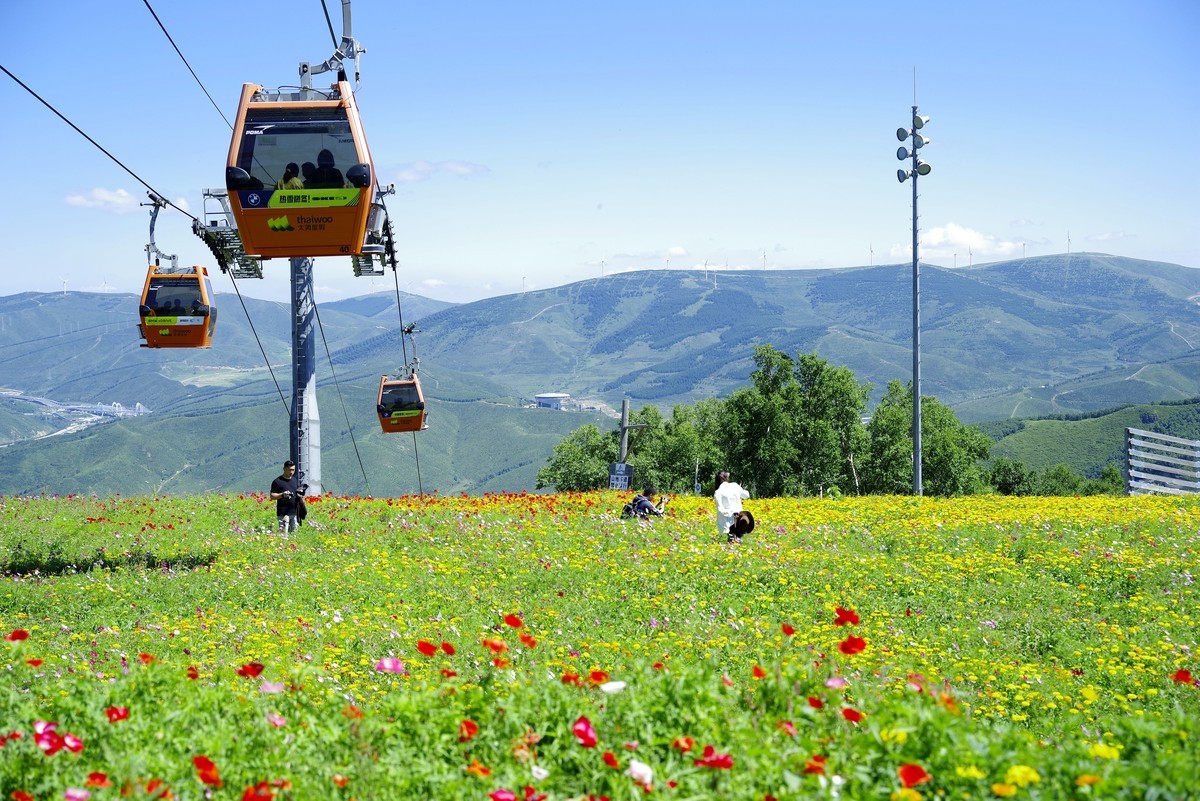 2023——河北省崇礼太舞小镇，到达山顶，这里的风景独好