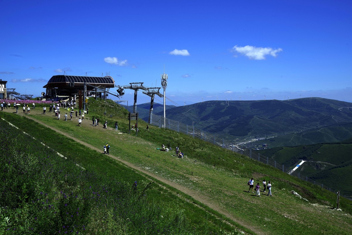 2023——河北省崇礼太舞小镇，到达山顶，这里的风景独好