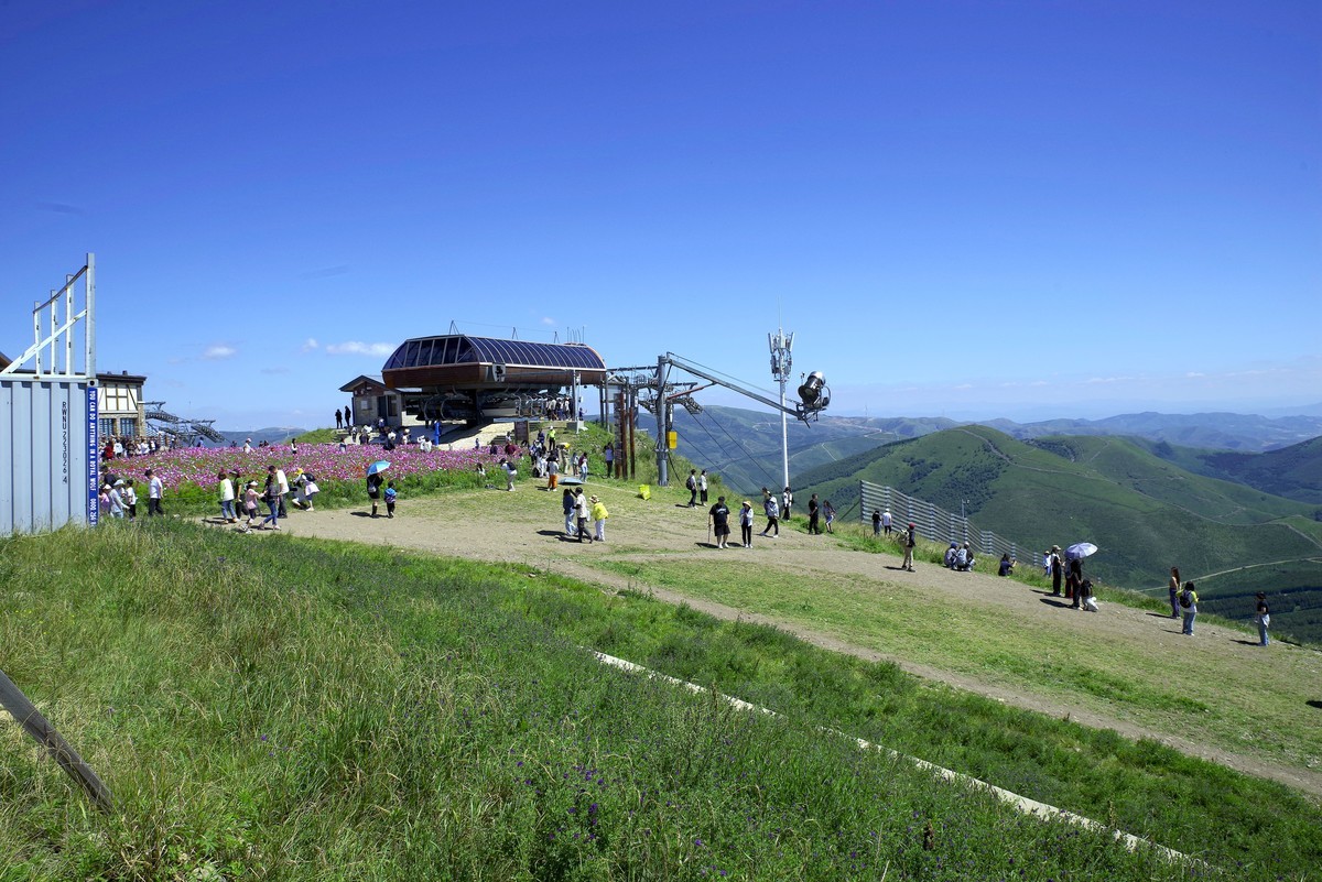 2023——河北省崇礼太舞小镇，到达山顶，这里的风景独好