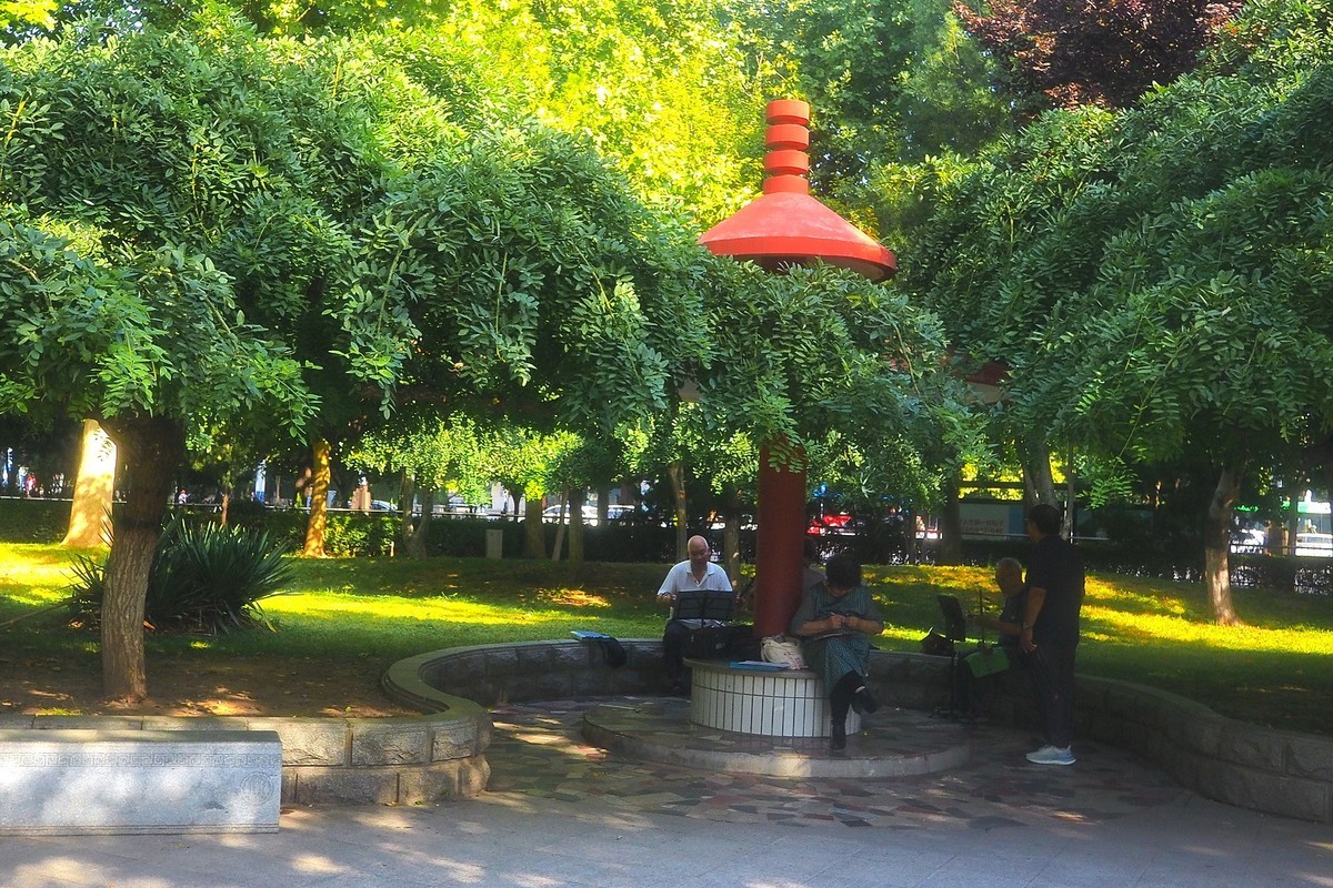 秋天里的西清公园