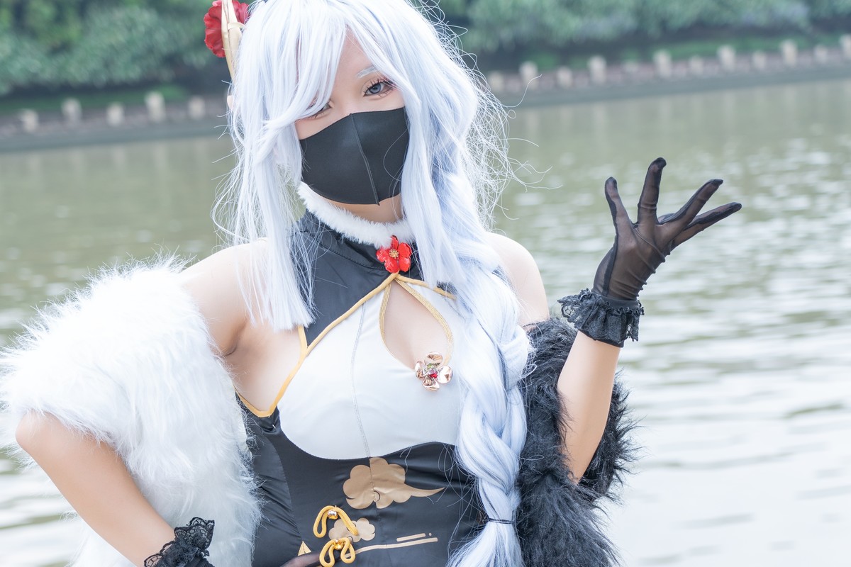 【申鹤旗袍cos】-配黑色吊带袜