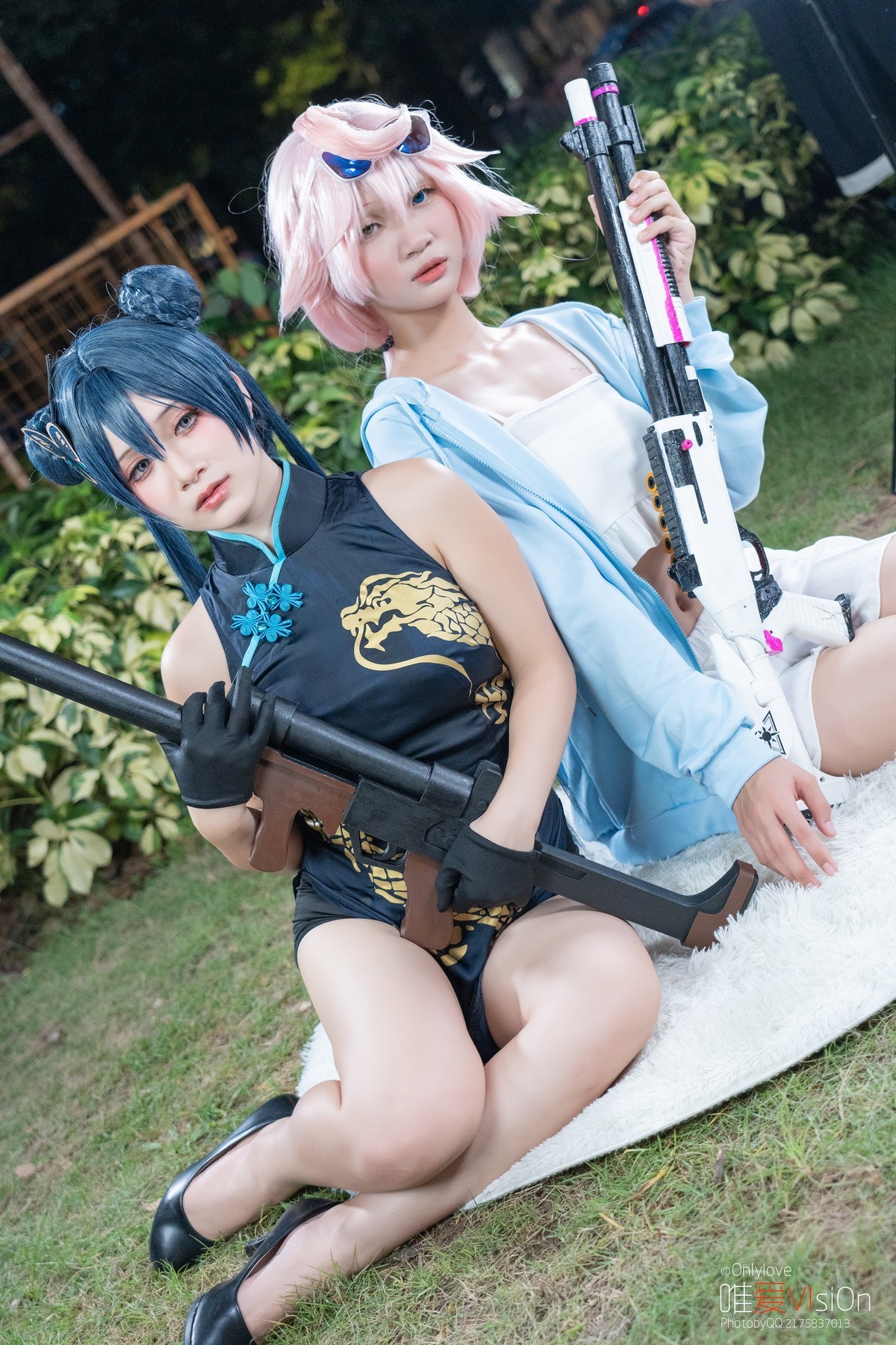 【龙纹旗袍+丸子头】-妃咲来击穿你的意志