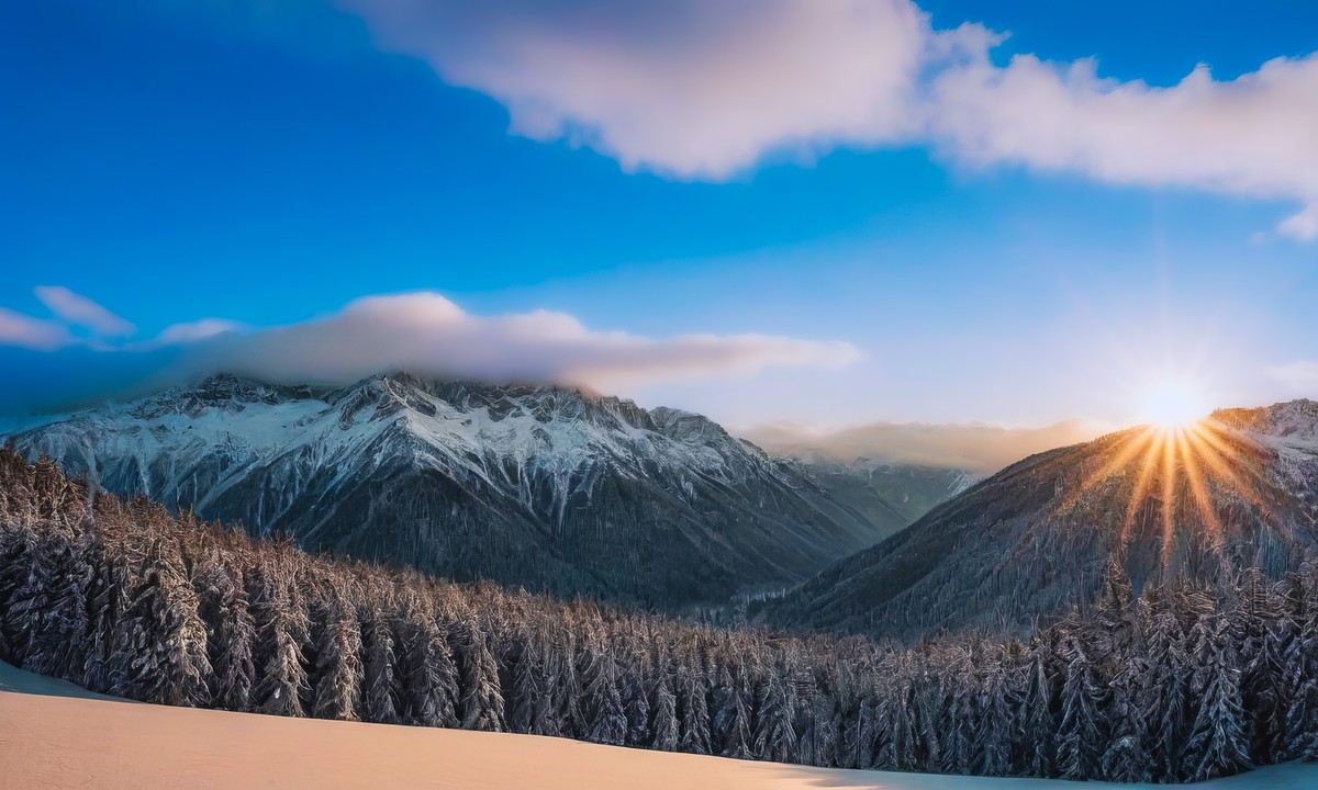 日出中的心灵启迪