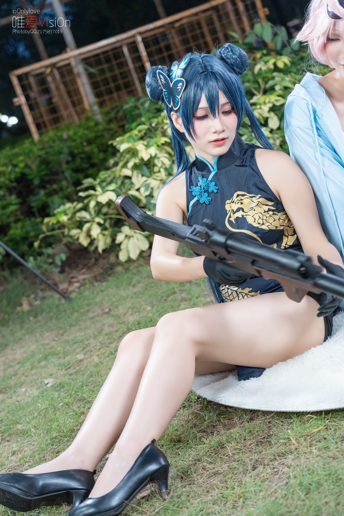 【龙纹旗袍+丸子头】-妃咲来击穿你的意志