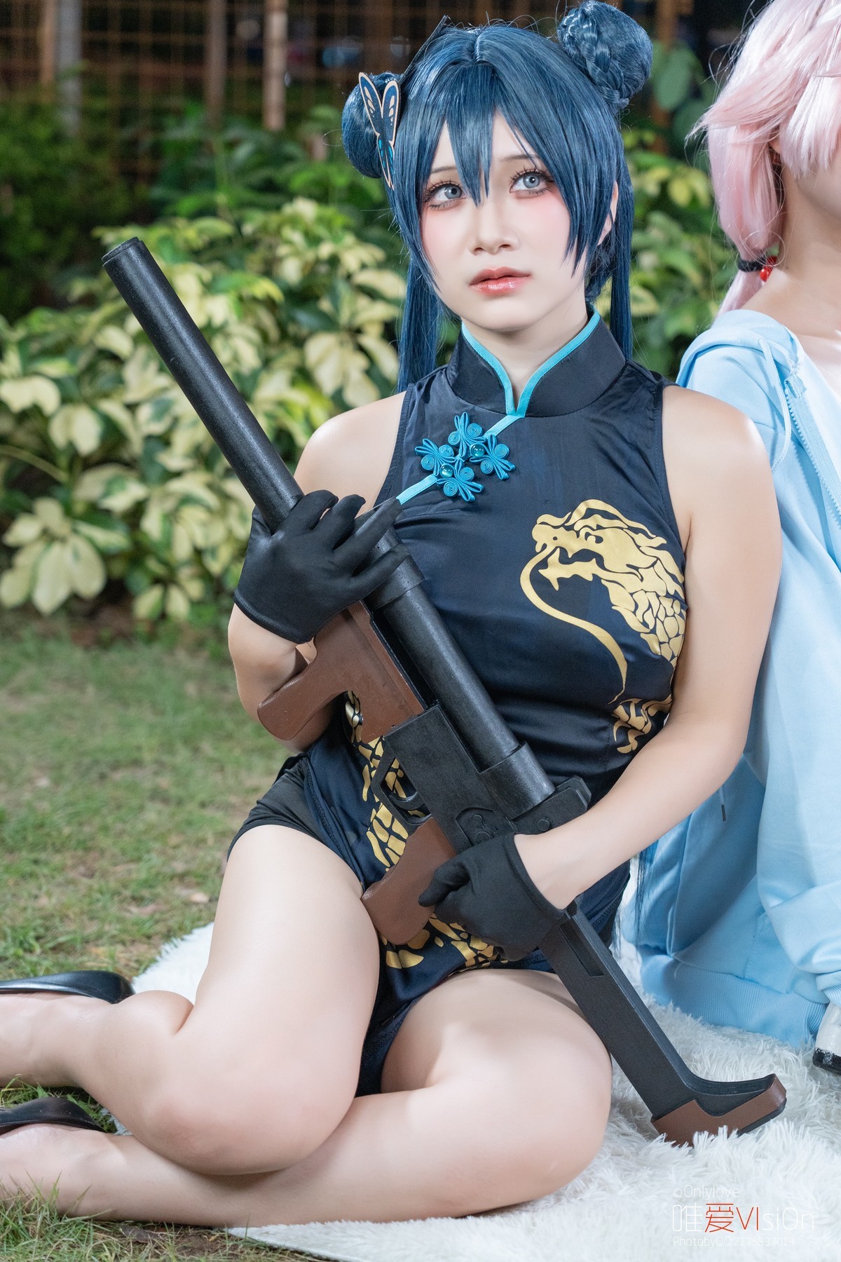 【龙纹旗袍+丸子头】-妃咲来击穿你的意志