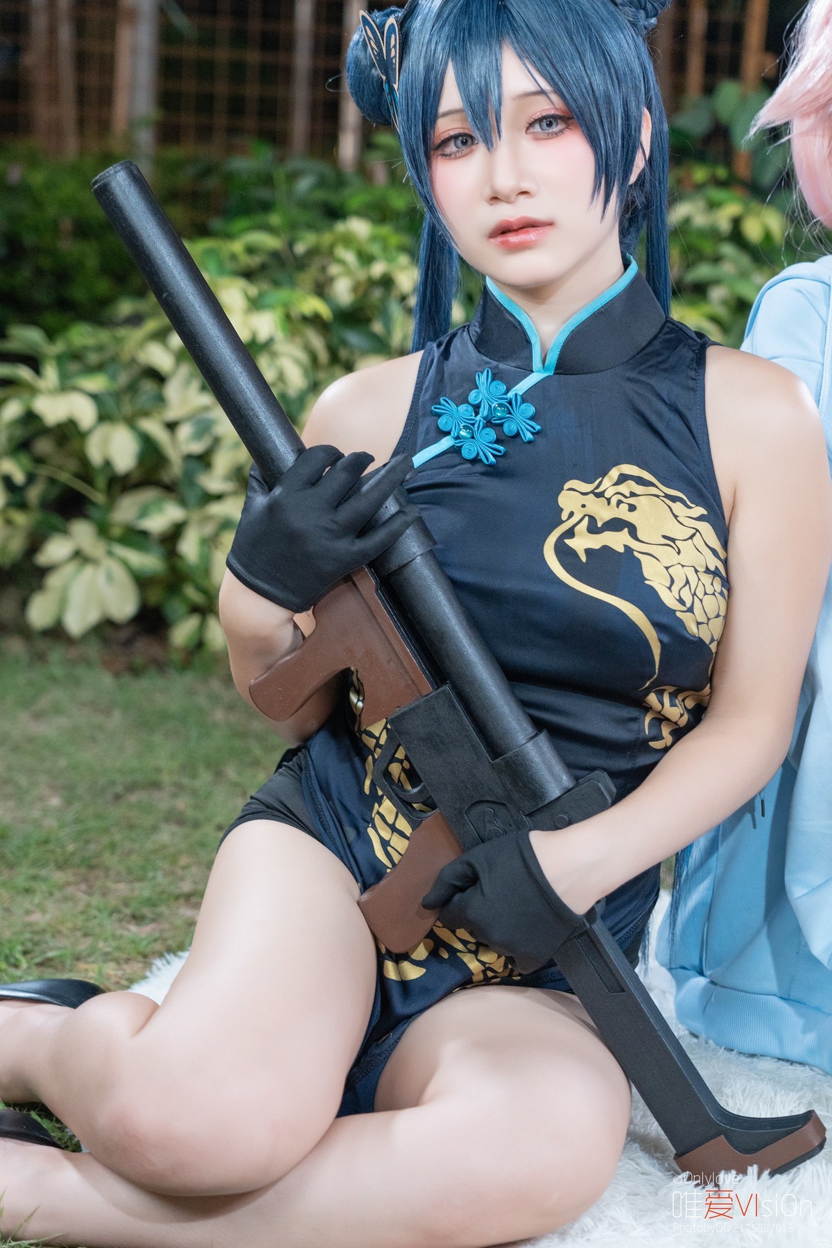 【龙纹旗袍+丸子头】-妃咲来击穿你的意志