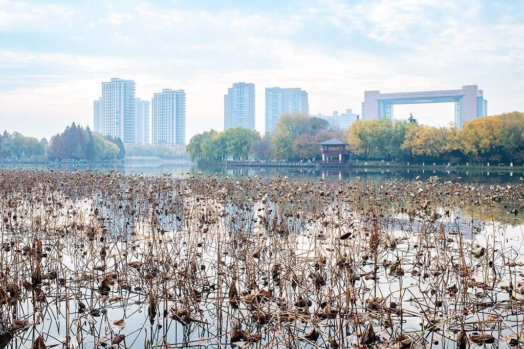 临沂五洲湖冬日美景