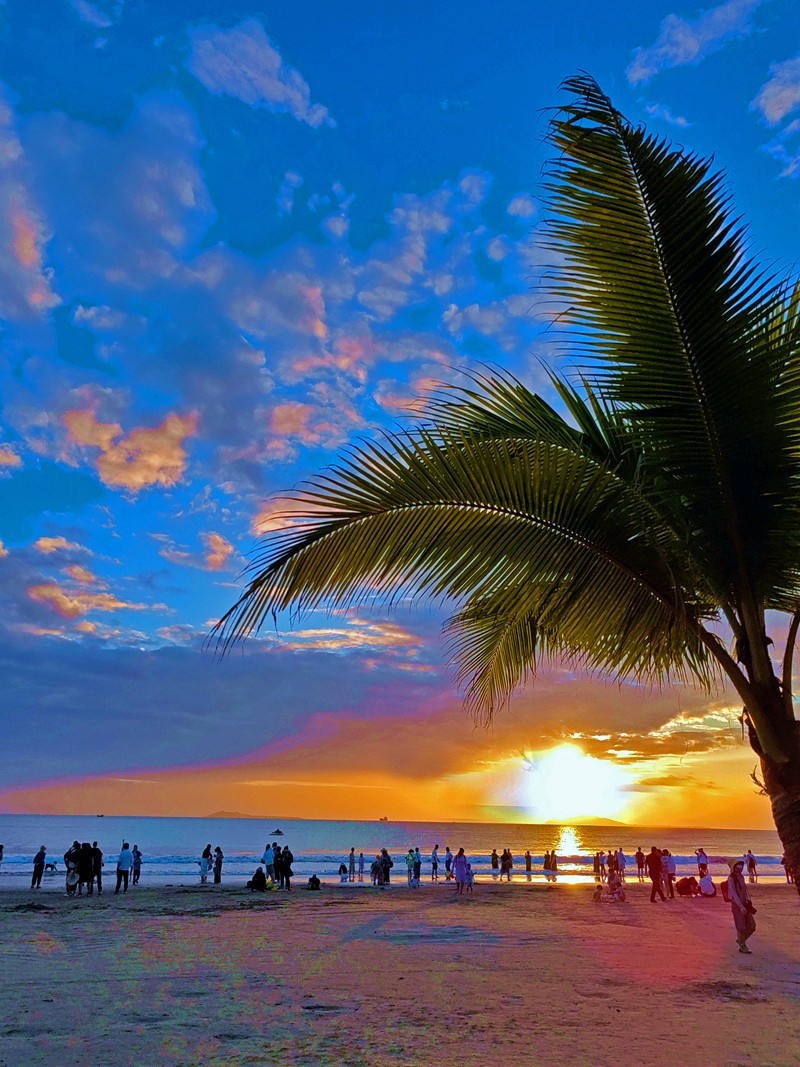 三亚椰梦长廊夕阳美231218(1)