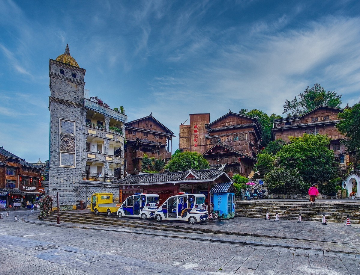 蜀滇黔渝鄂骑游随拍12——下司古镇和西江苗寨视角