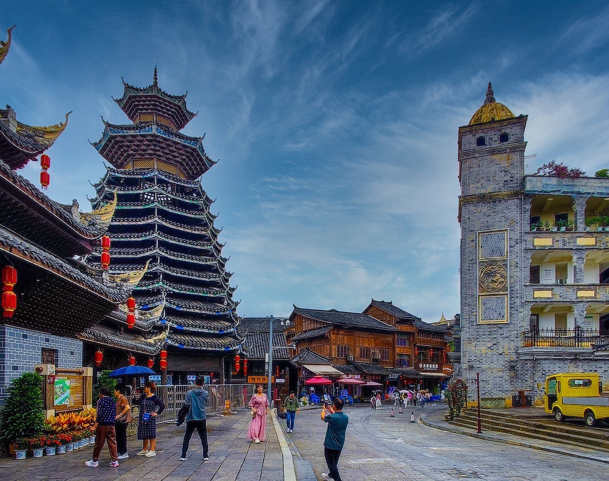 蜀滇黔渝鄂骑游随拍12——下司古镇和西江苗寨视角