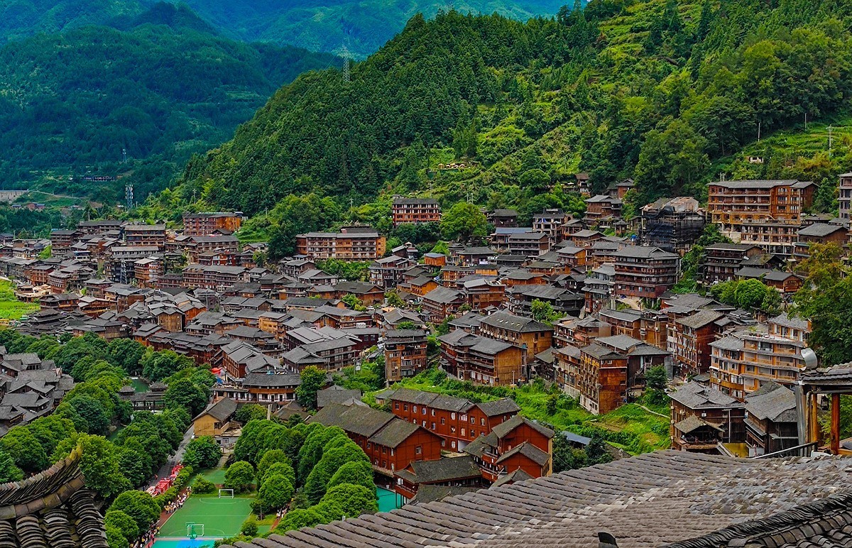 蜀滇黔渝鄂骑游随拍12——下司古镇和西江苗寨视角