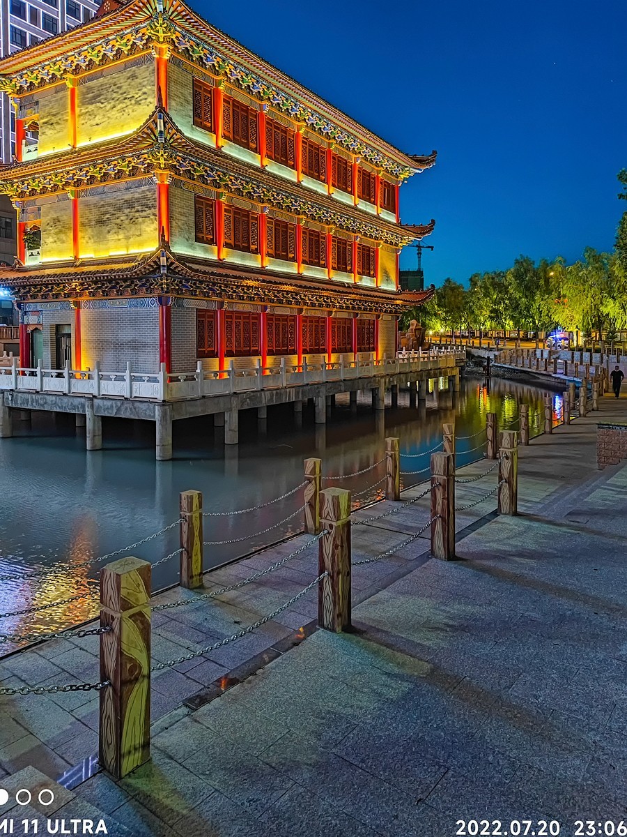 大美新疆骑游随拍——霍尔果斯夜景