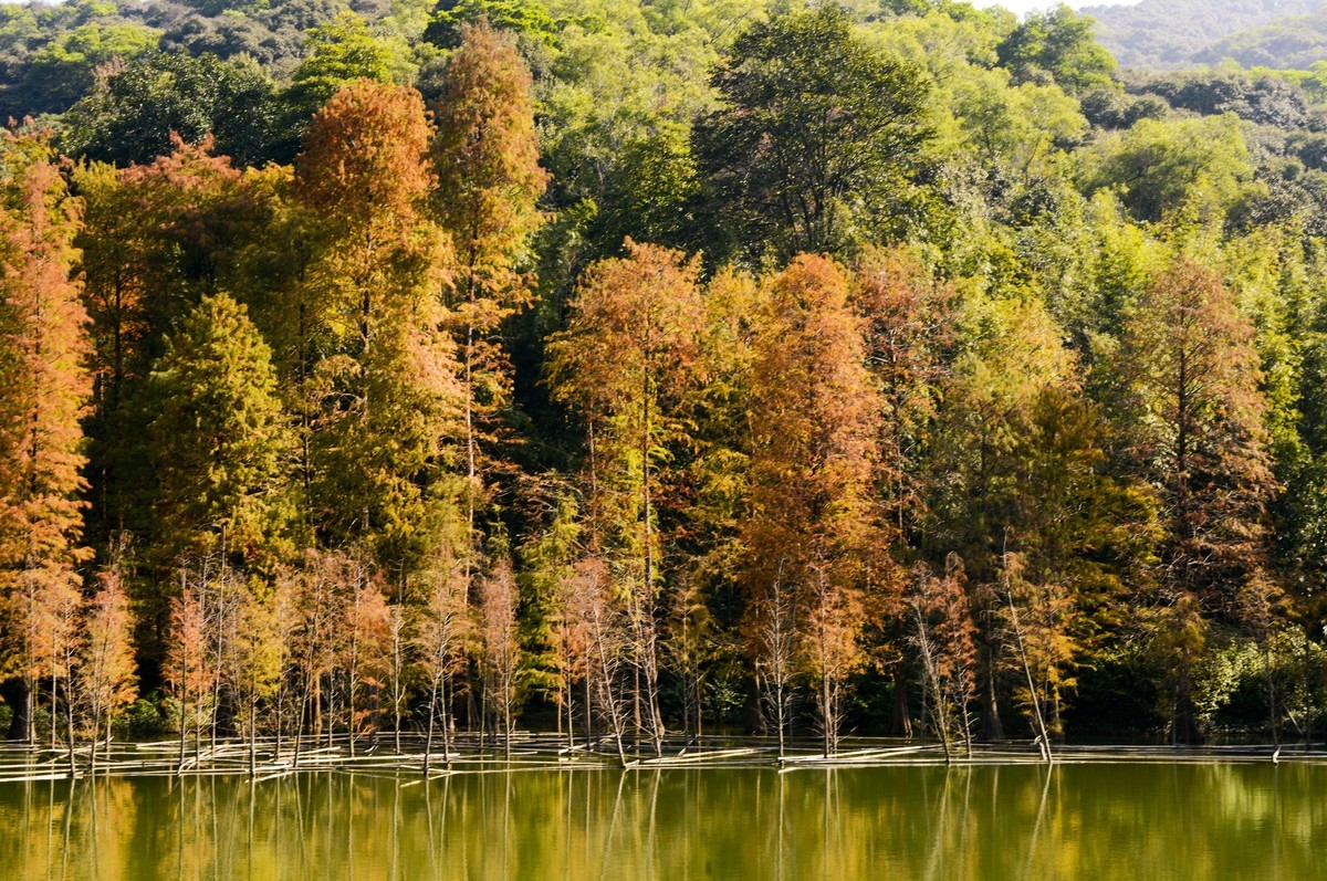白云山冬日景色