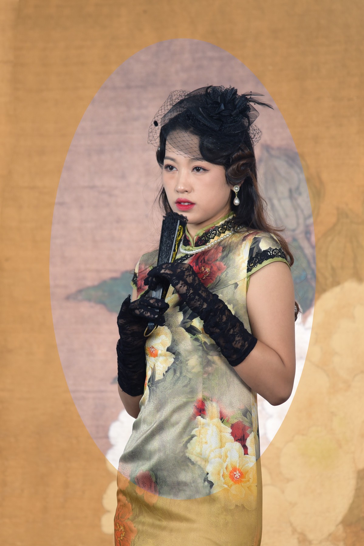 国风旗袍甲丁棚拍人像二