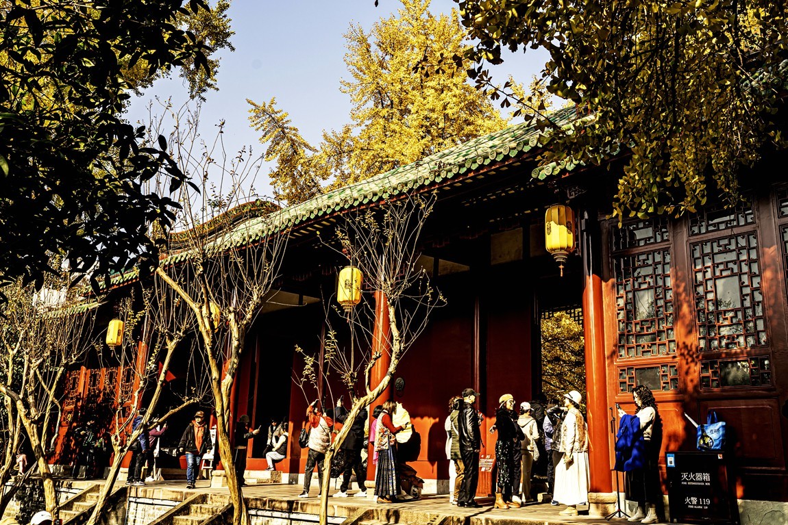 四川成都--崇州--罨画池秋色【4】