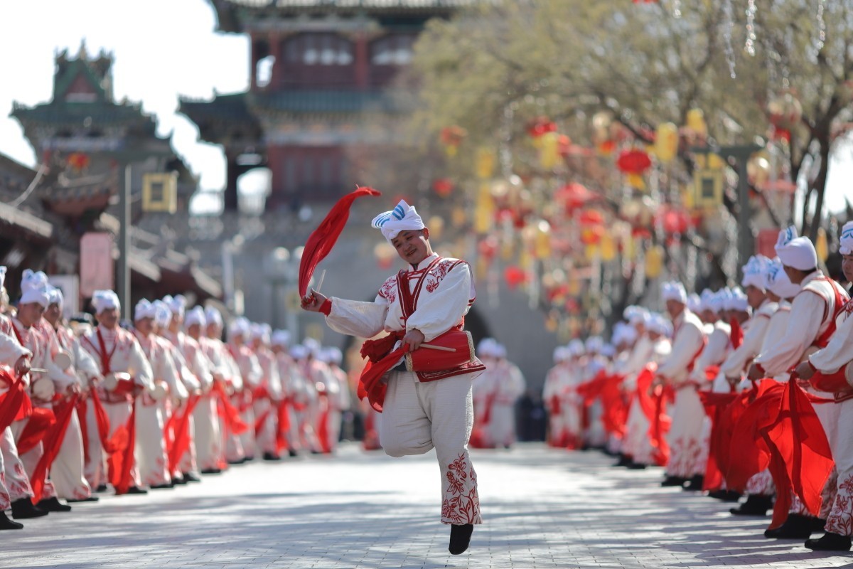 2025陕北榆林过大年全国秧歌展演-横山秧歌队风采