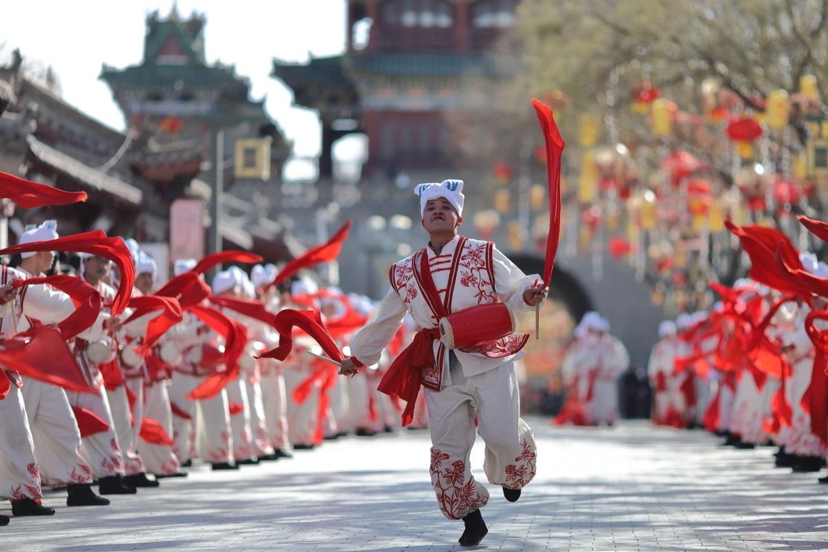 2025陕北榆林过大年全国秧歌展演-横山秧歌队风采