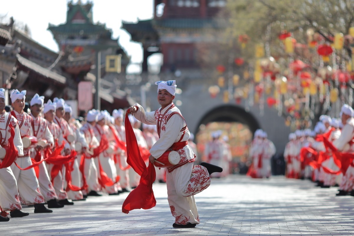 2025陕北榆林过大年全国秧歌展演-横山秧歌队风采