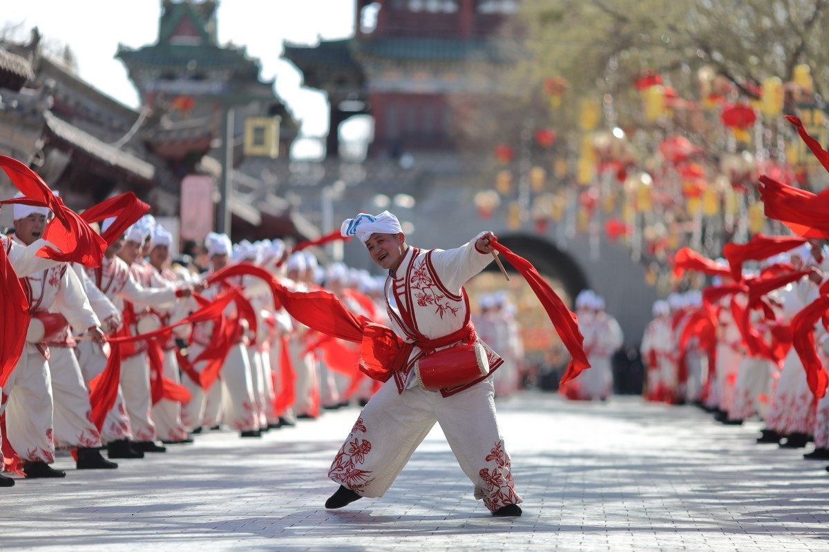 2025陕北榆林过大年全国秧歌展演-横山秧歌队风采
