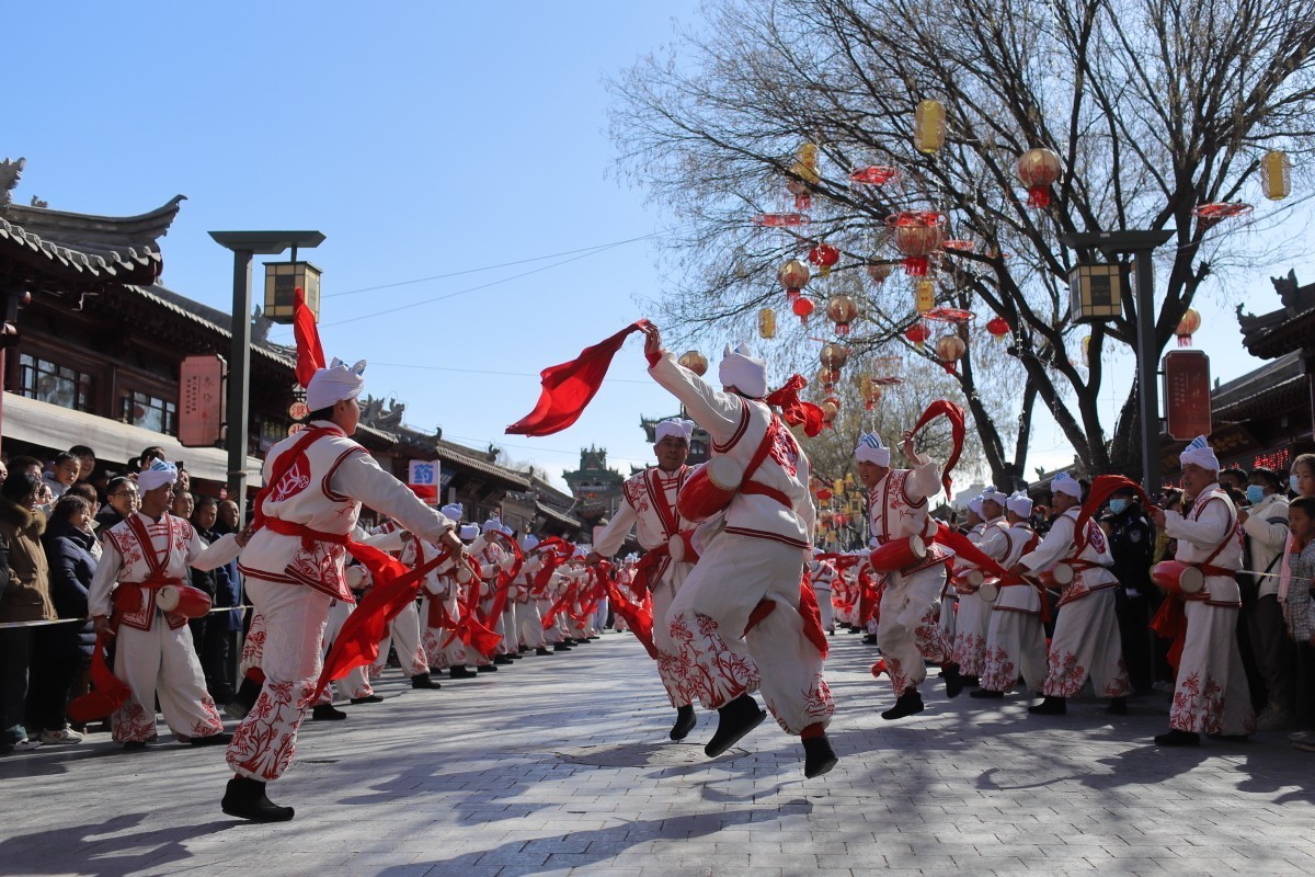 2025陕北榆林过大年全国秧歌展演-横山秧歌队风采