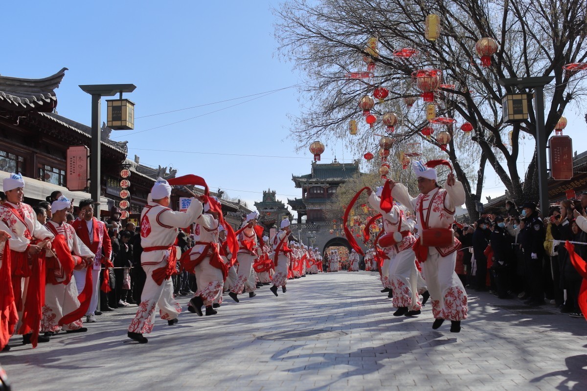 2025陕北榆林过大年全国秧歌展演-横山秧歌队风采