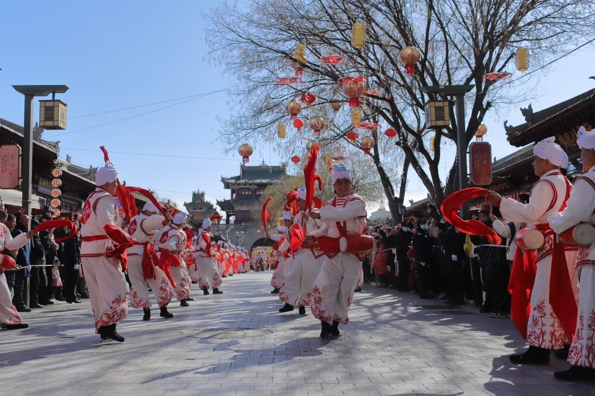 2025陕北榆林过大年全国秧歌展演-横山秧歌队风采