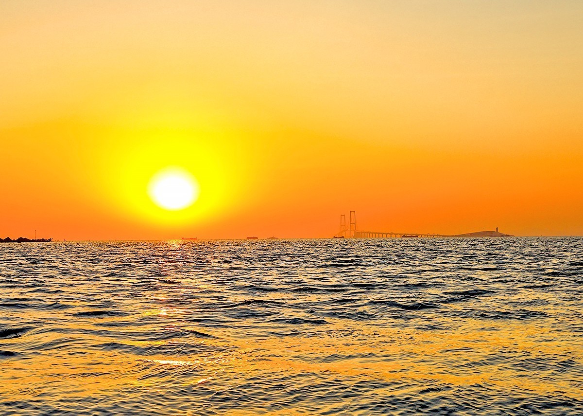 深中通道深圳观日落#下集：壮丽