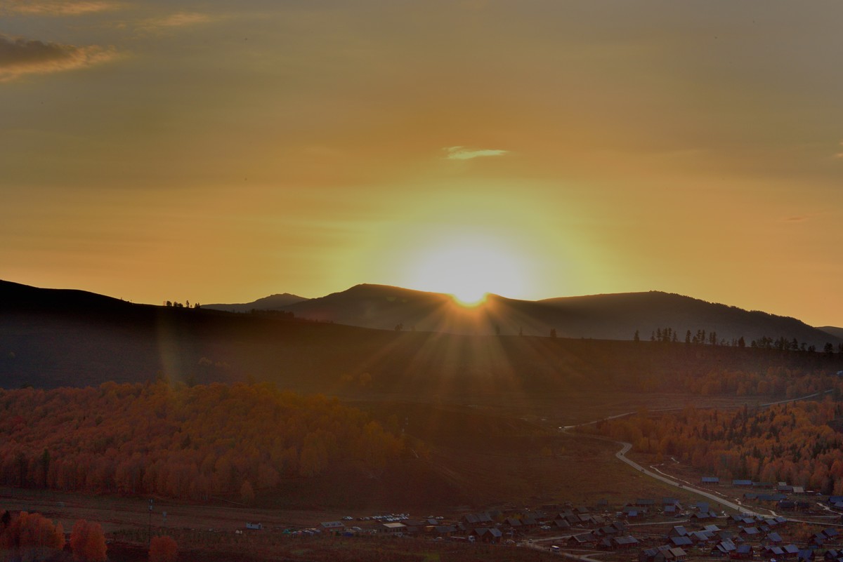 初秋北疆行——阳光洒在禾木村【3】