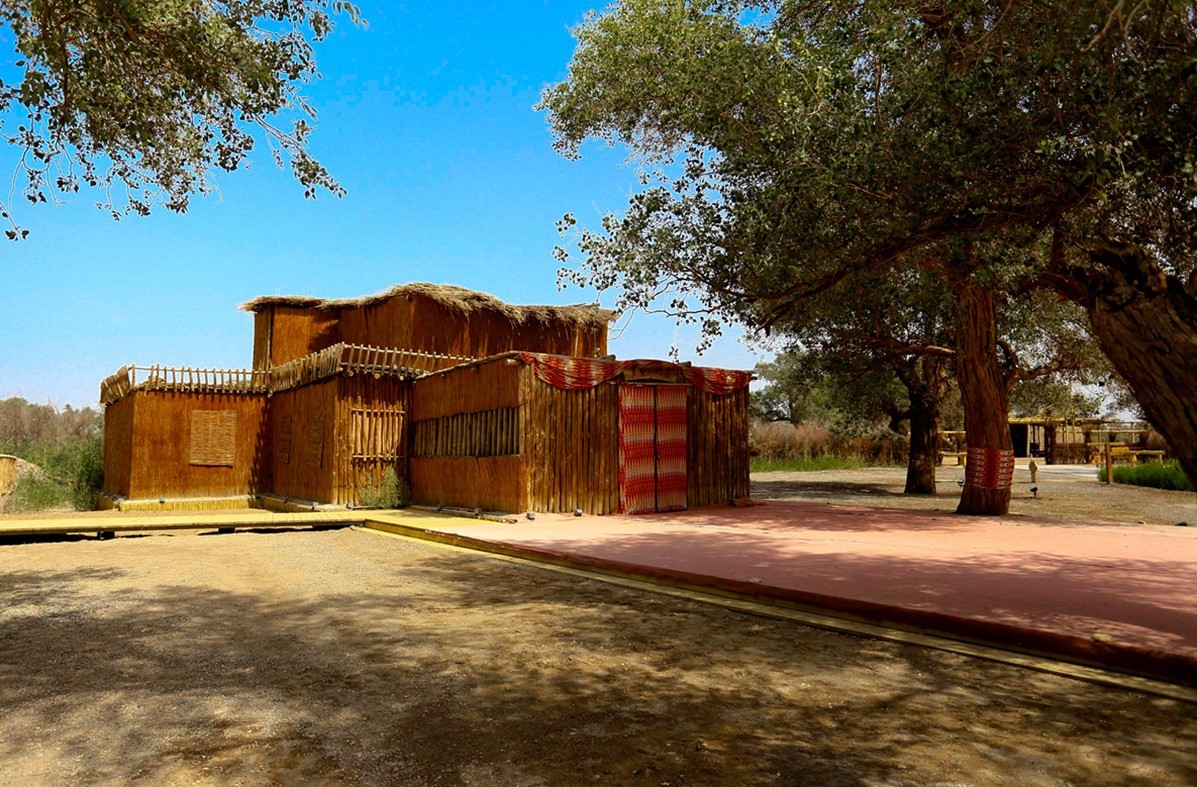 罗布人村寨---罗布人是古老的民族之一 生活在新疆的塔克拉玛干沙漠 塔里木河边