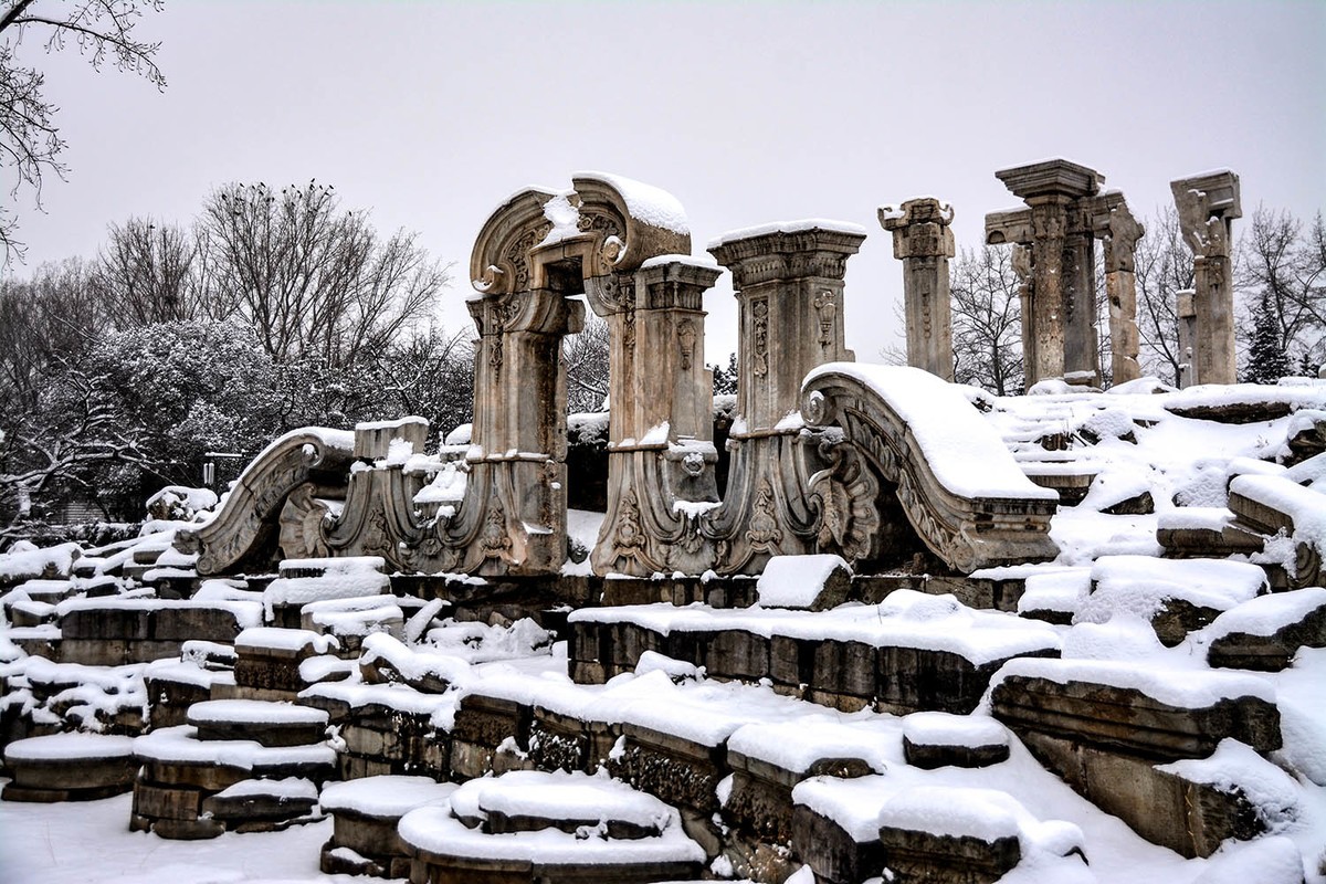 #一张照片一座城#一场雪，北京就变成了北平