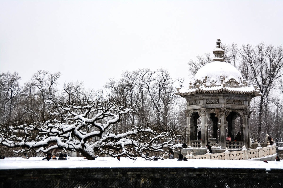 #一张照片一座城#一场雪，北京就变成了北平