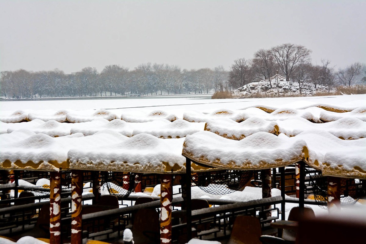 #一张照片一座城#一场雪，北京就变成了北平