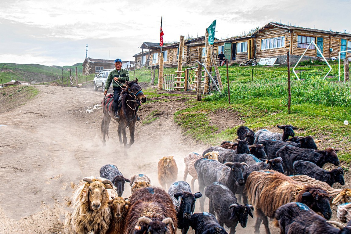 新疆行游--琼库什台返回特克斯县途中【3】