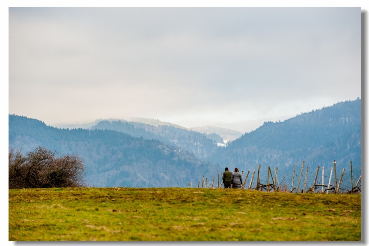 踏冬“罗马山”的德国人民